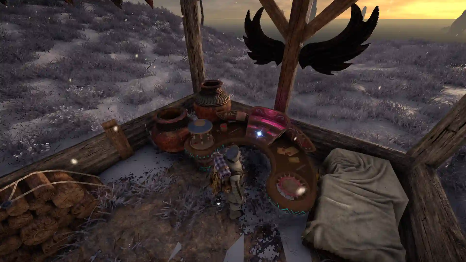 OUTWARD (extremo) - Parte 2 - Armadura Arena Azul y pájaro negro